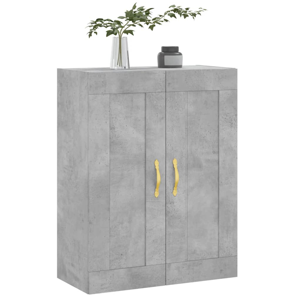 vidaXL 2 Door Concrete Grey Wall Mounted Cabinet Image 3