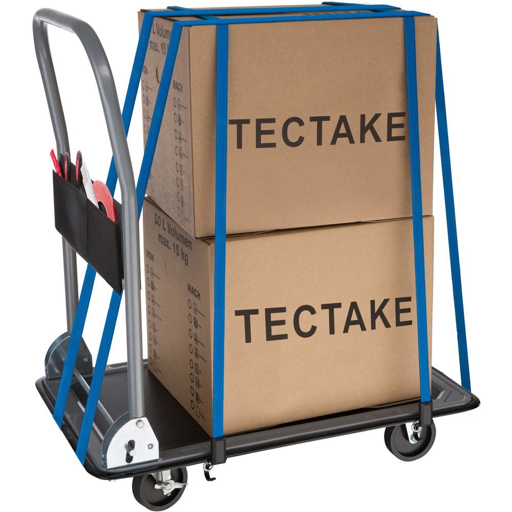 tectake Black Folding Trolley Image 4