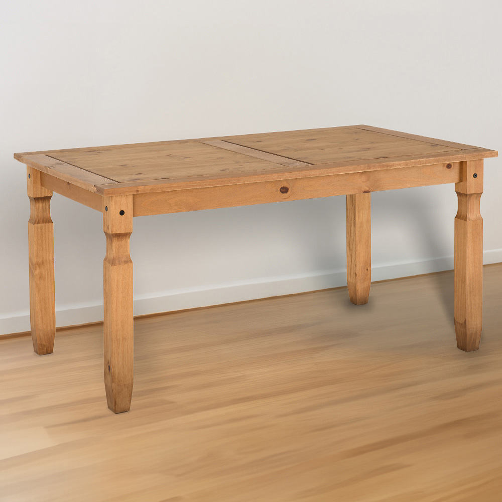 Seconique Corona 4 Seater Dining Table Distressed Waxed Pine Image 1