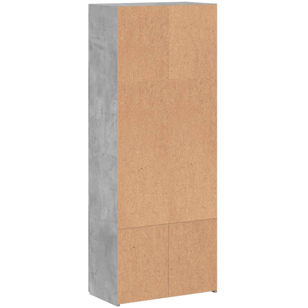vidaXL 4 Door Concrete Grey Tall File Cabinet Image 6