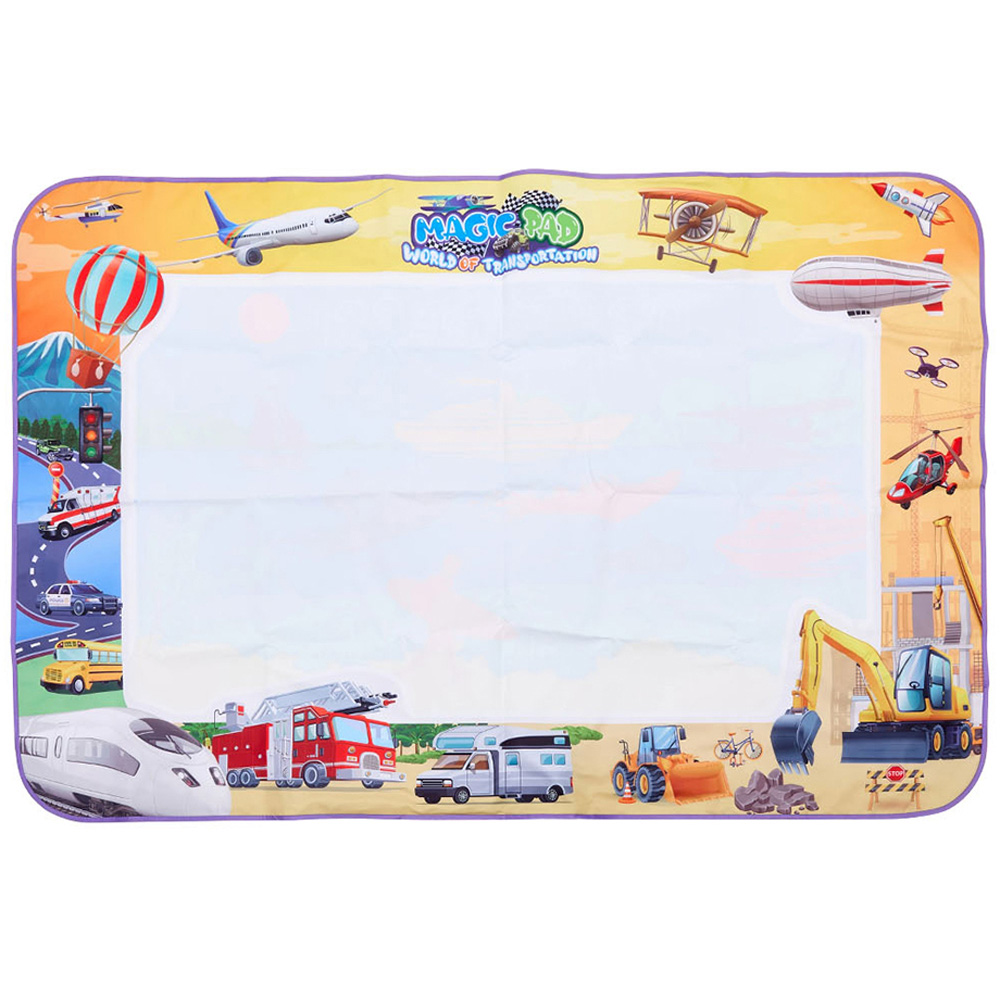 H&O Direct Kids Transportation Theme Water Doodle Painting Mat Image 4
