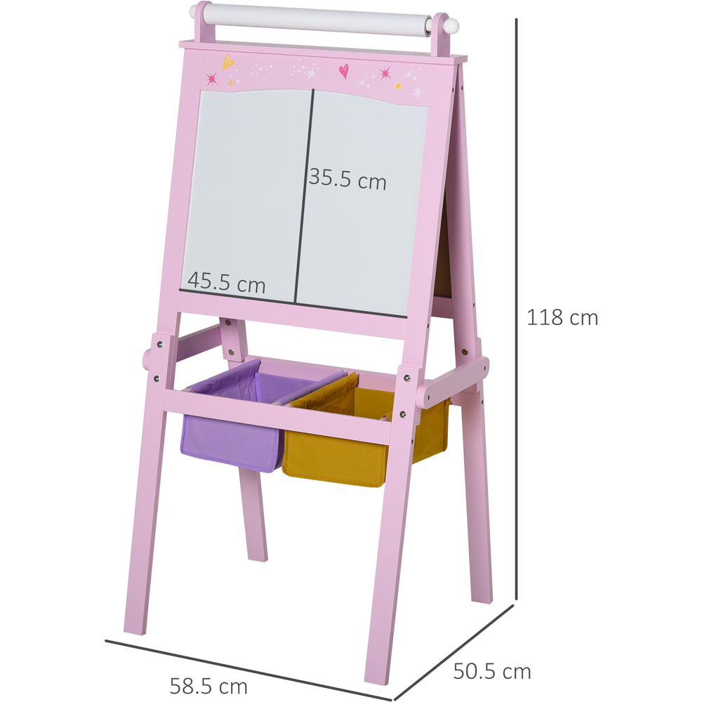 Tommy Toys Kids Wooden Art Easel with Paper Roll Image 9