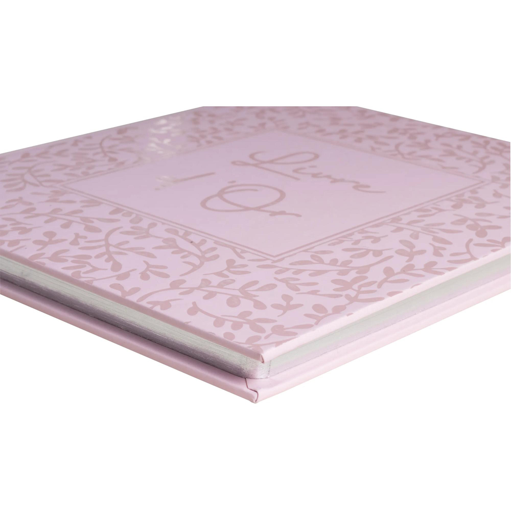 Exacompta AutentiK Candy Pink Floral Design Guest Book with Crystal Box 140 Pages Image 6