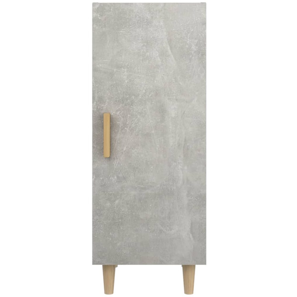 vidaXL Single Door Concrete Grey Wooden Sideboard Image 4