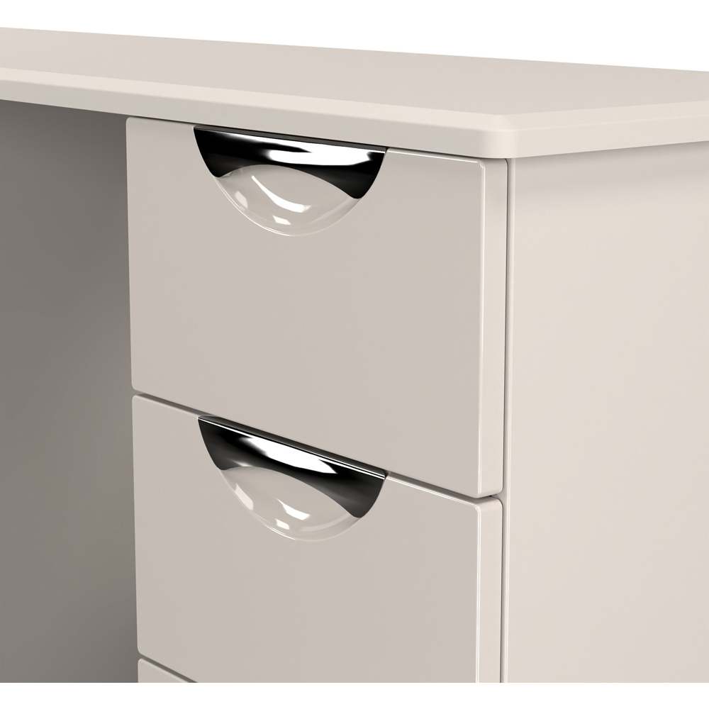 Crowndale Camden 6 Drawer Kashmir Gloss Kneehole Desk Ready Assembled Image 5