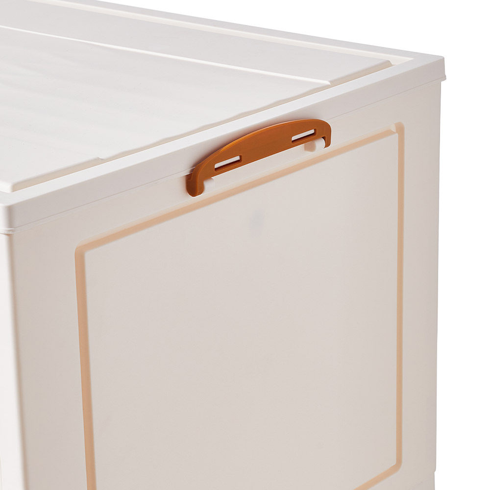 Living and Home 6 Door Kids Room White Foldable Wardrobe 155cm Image 4