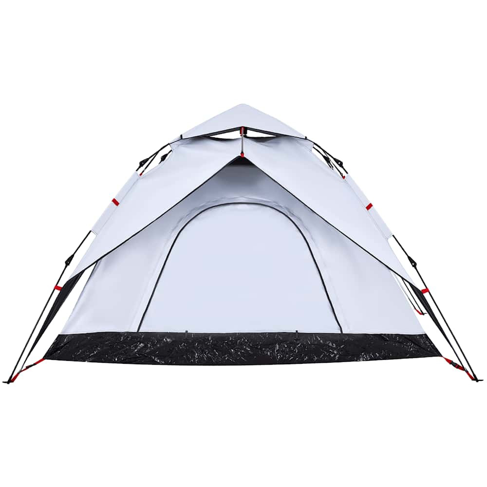 Walplus 5 Person Blackout Fabric Dome-Shaped Camping Tent with Carry Bag and Tent Rainfly White Image 4