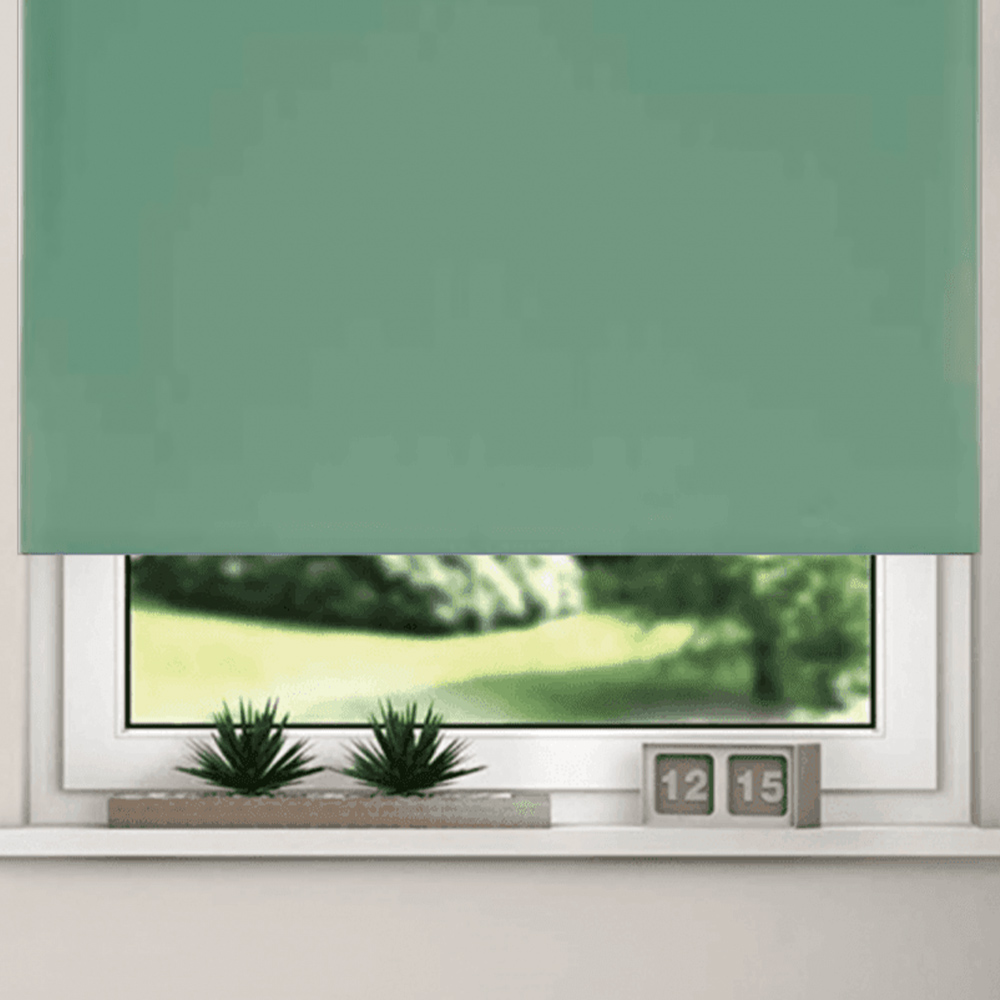 New EdgeBlinds Thermal Blackout Roller Blinds Basil 70cm Image 3