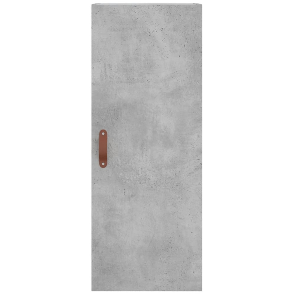 vidaXL Single Door 3 Drawer Concrete Grey Highboard Image 8