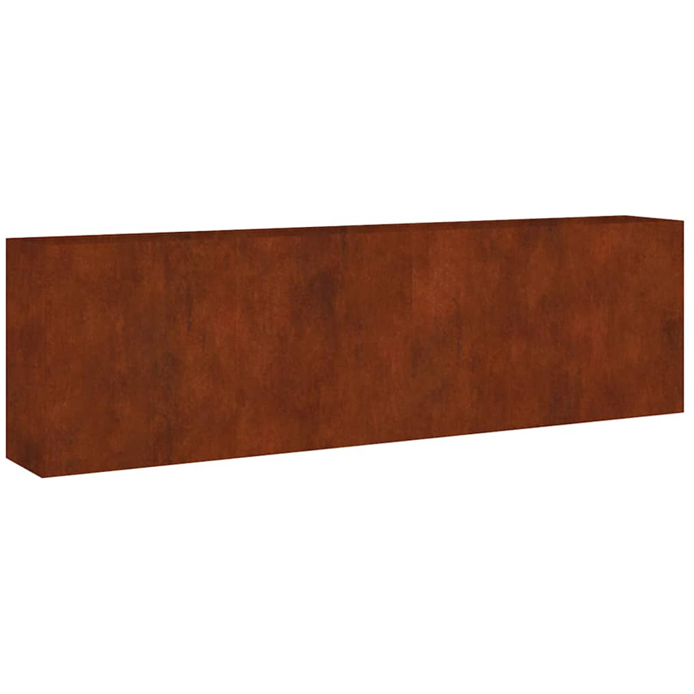 vidaXL Brown Corten Steel Raised Garden Bed 80 x 40 x 280cm Image 1