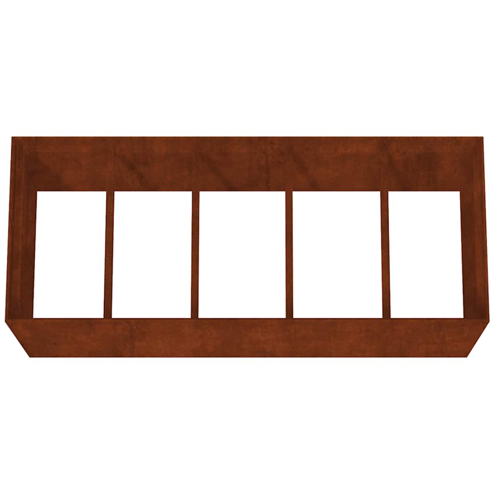 vidaXL Brown Corten Steel Raised Garden Bed 200 x 80 x 80cm Image 3