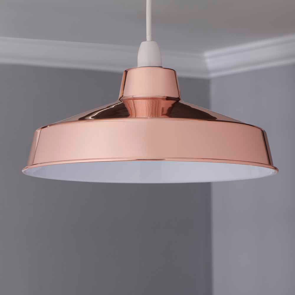 Wilko Copper Large Galley Pendant Shade Image 6