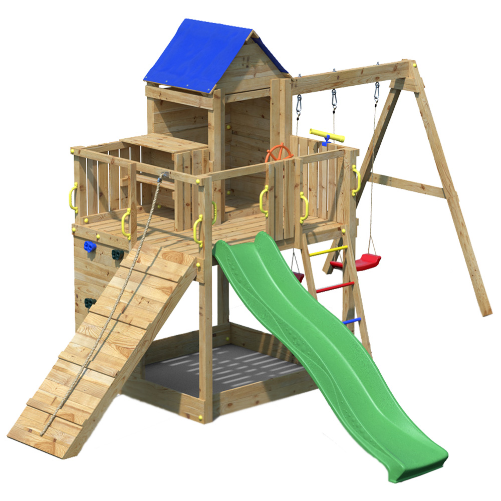 Shire Kids Treehouse with Double Swing Image 1