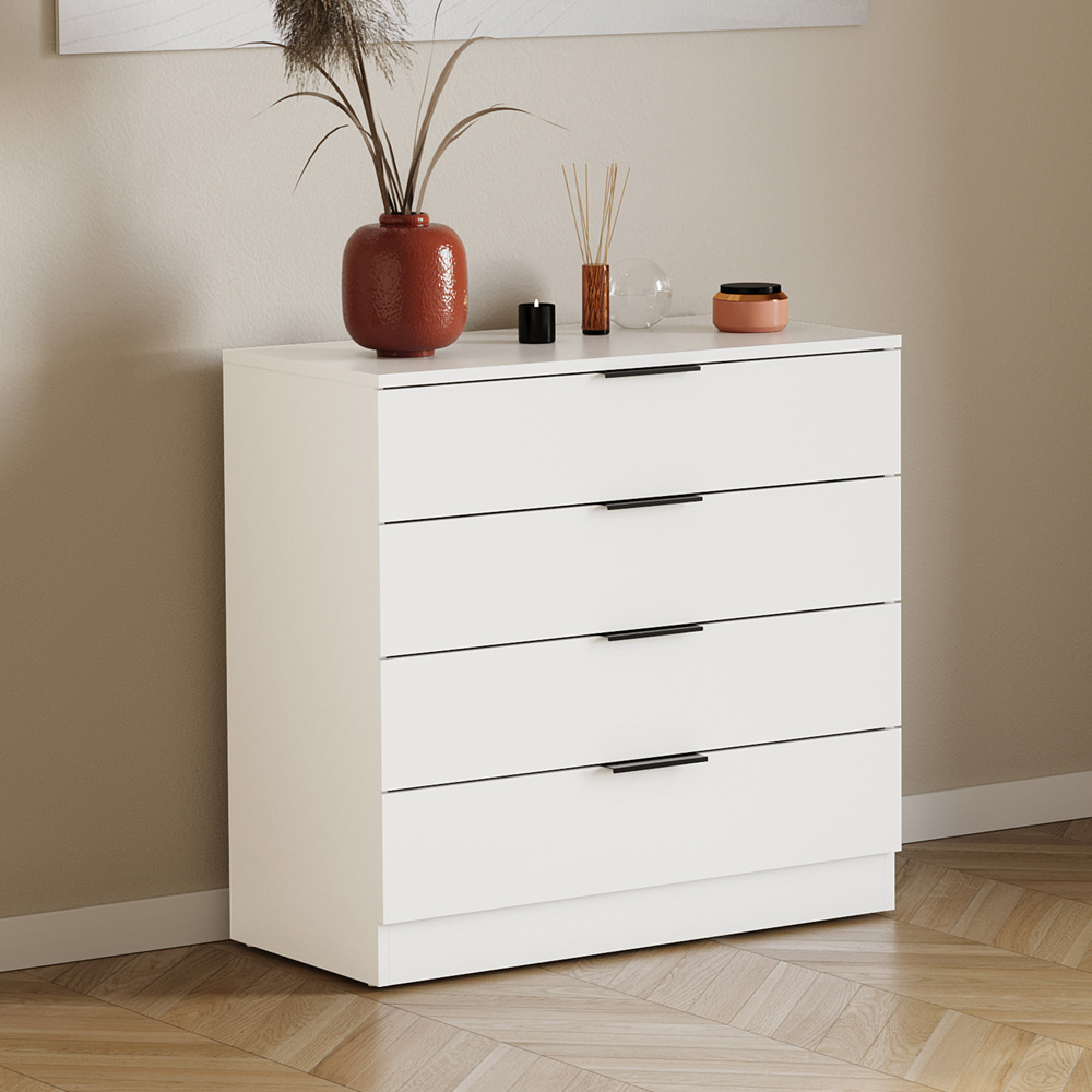 VIDA DESIGNS Trega White 3 Piece Bedroom Furniture Set Image 3