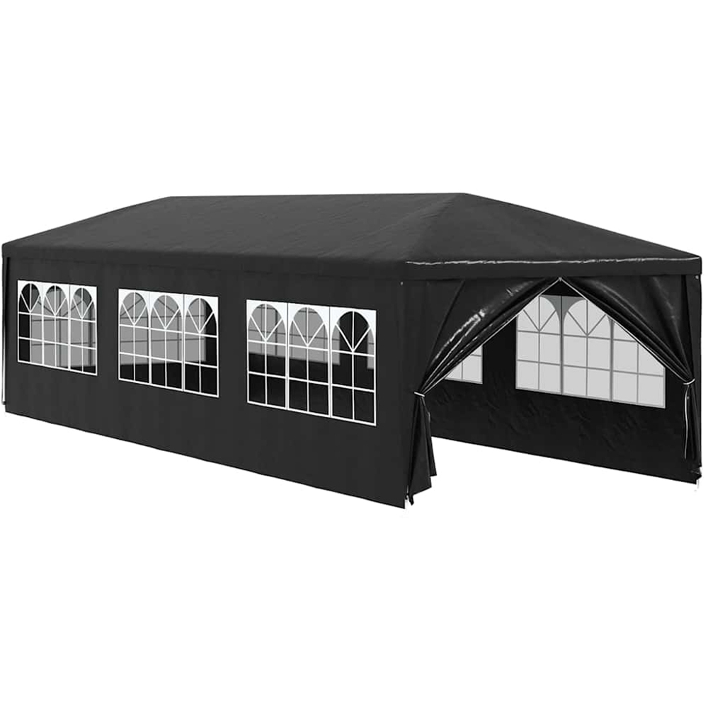 vidaXL 3 x 9m Anthracite Garden Party Tent with Sidewalls Image 2