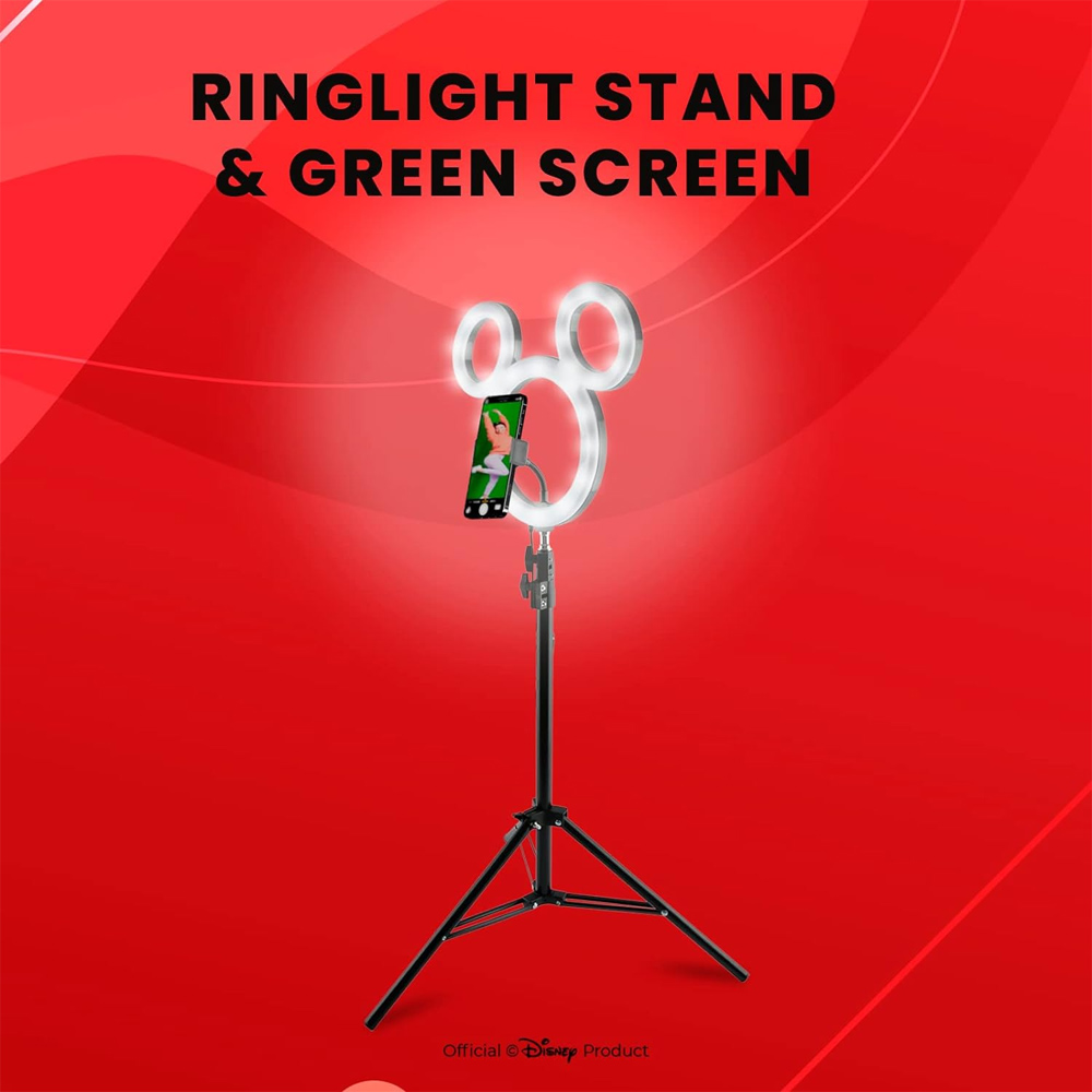 Disney Mickey Mouse Ring Light Studio Vlogging Accessory Kit Image 3