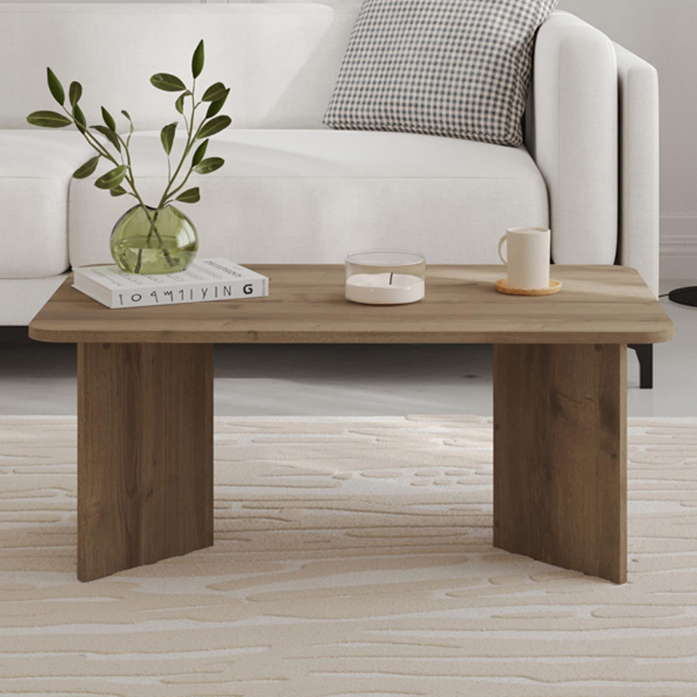 Decortie Sam Dark Oak Effect Coffee Table Image 1