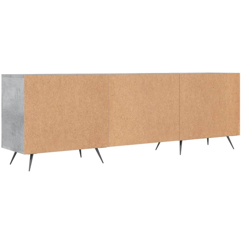 vidaXL 2 Door 2 Shelf Concrete Grey TV Cabinet Image 8