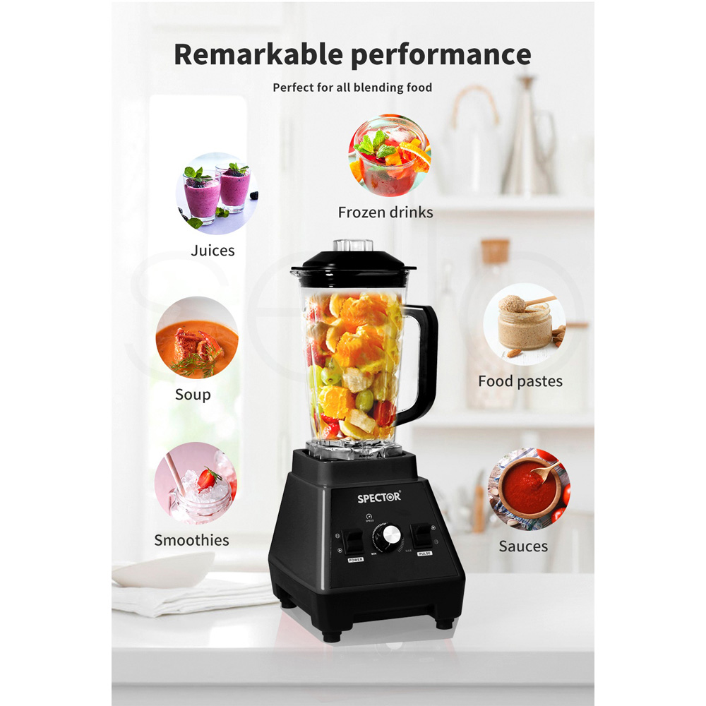 Spector AP0034-BK Commercial Blender Mixer Food Processor 2L Image 8