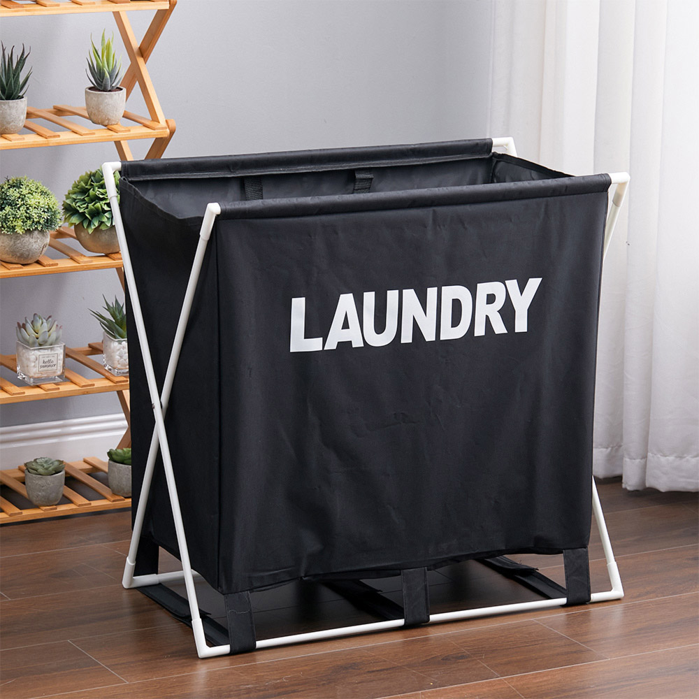 Living And Home Large Folding Laundry Basket Lightweight Image 2