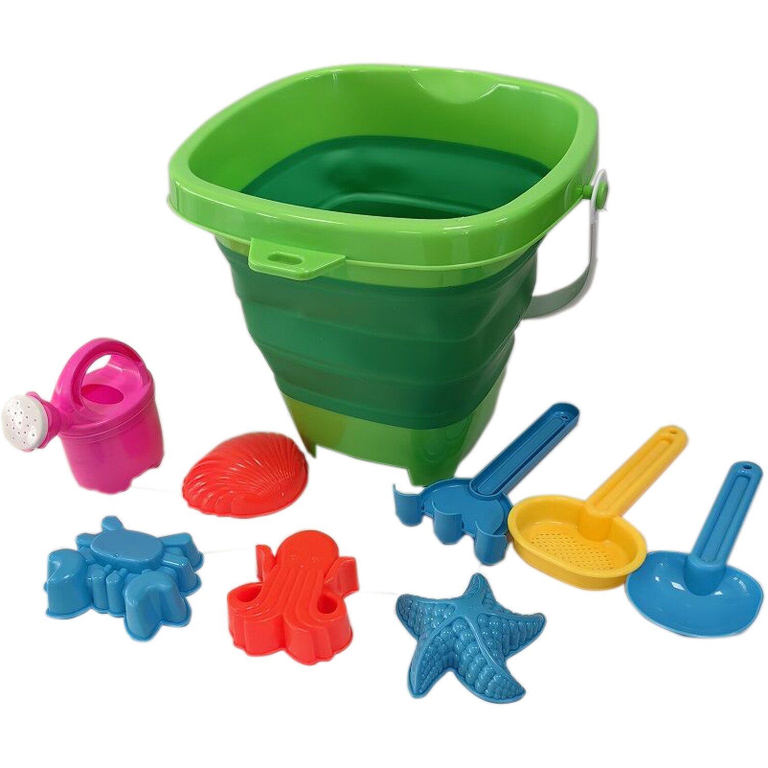 Large Collapsing Bucket Set - Multicolour Image 1