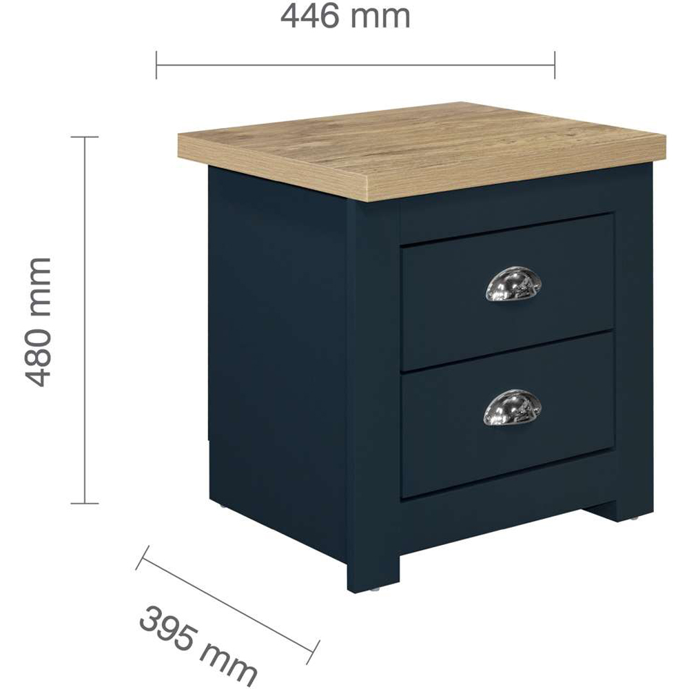 Birlea Highgate Navy 4 Piece Bedroom Furniture Set Image 8