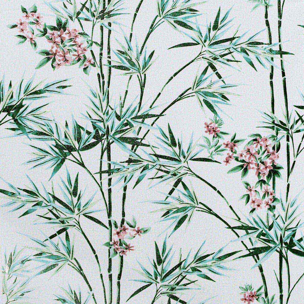 Arthouse Bamboo and Blossom White Wallpaper Image 1
