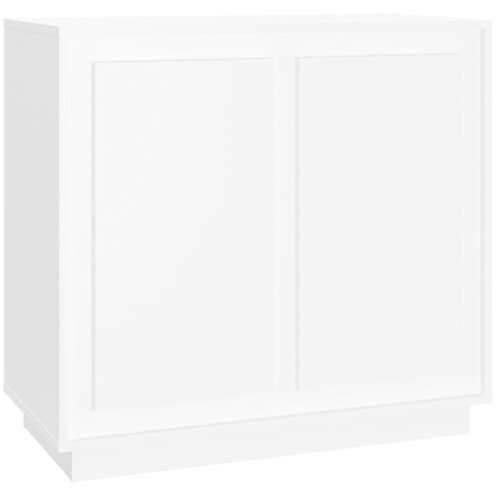 vidaXL 2 Door White Sideboard Image 2