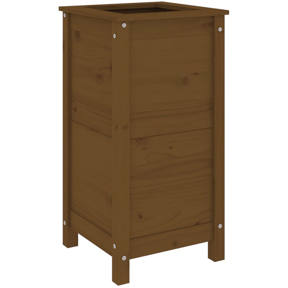 vidaXL Brown Solid Pine Wood Garden Planter 78 x 40 x 40cm Image 5