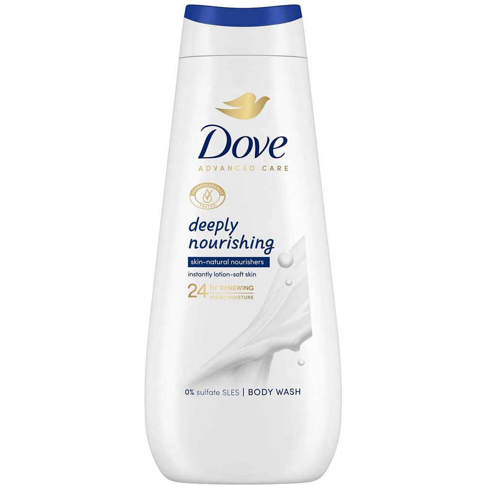 Dove Advanced Care Deeply Nourishing Body Wash 400ml 10 Pack Image 2