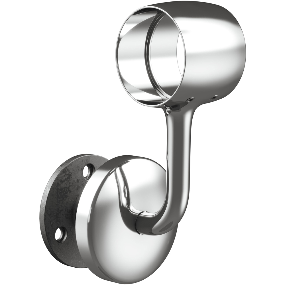 Rothley Polished Stair Handrail Connecting Wall Bracket Image 2