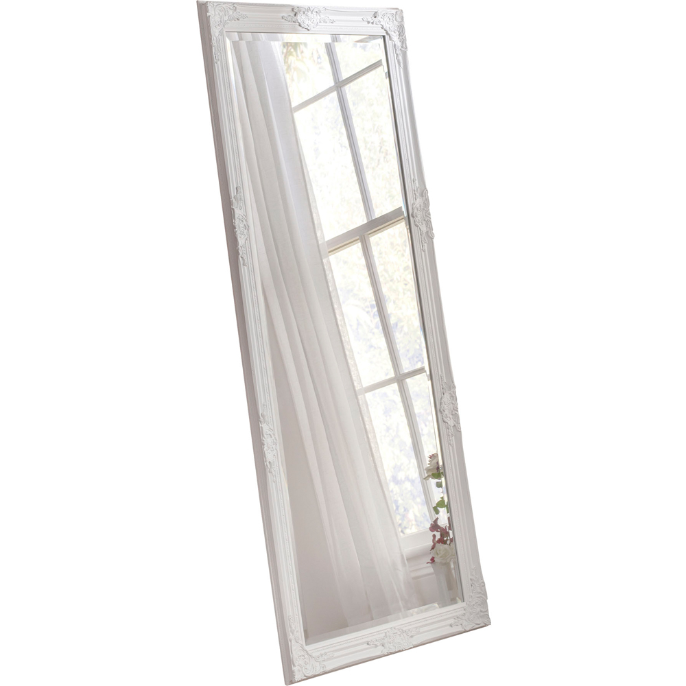 Yearn White Carved Full Length Mirror 163 x 74cm Image 1