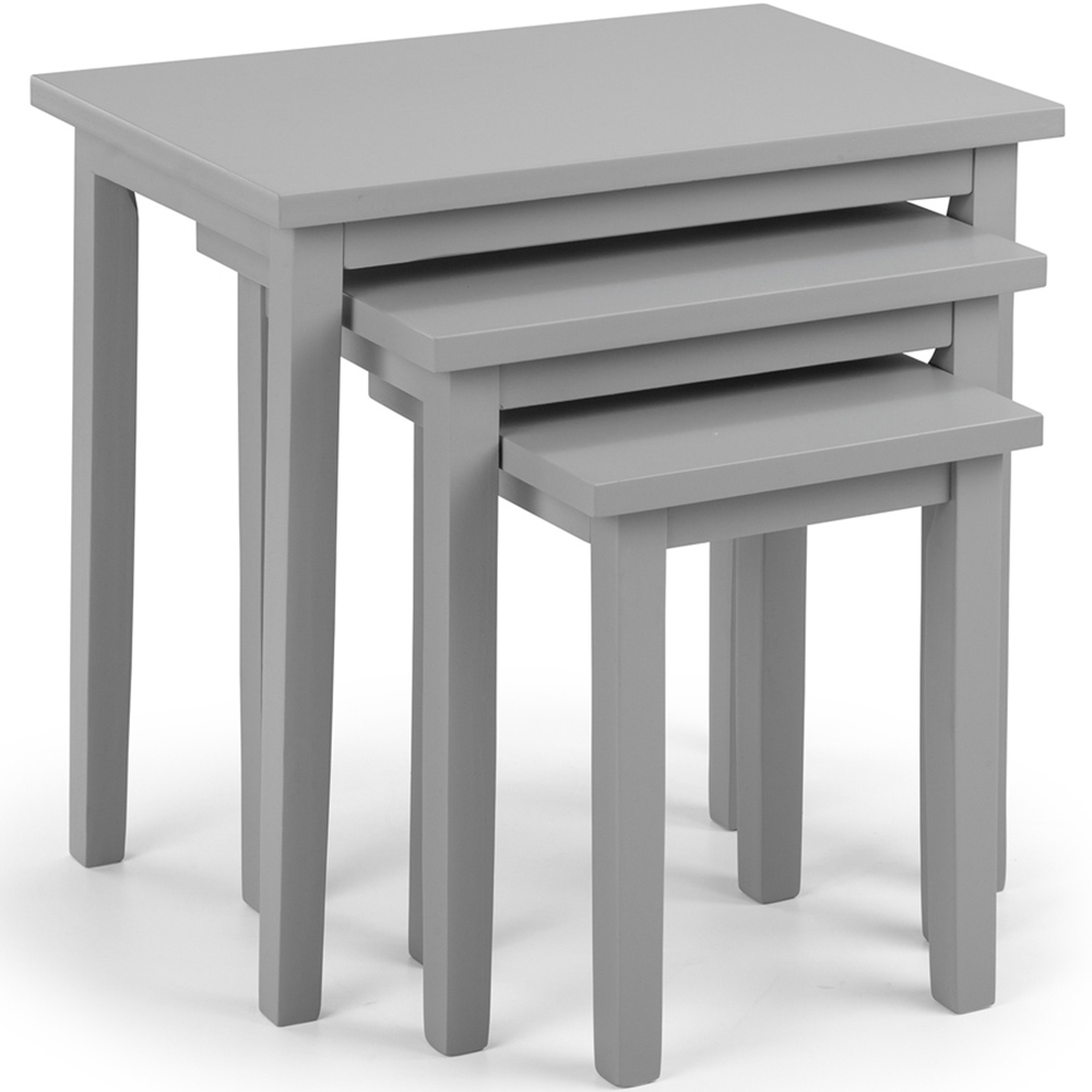 Julian Bowen Cleo Grey Nest of Tables Set of 3 Image 2
