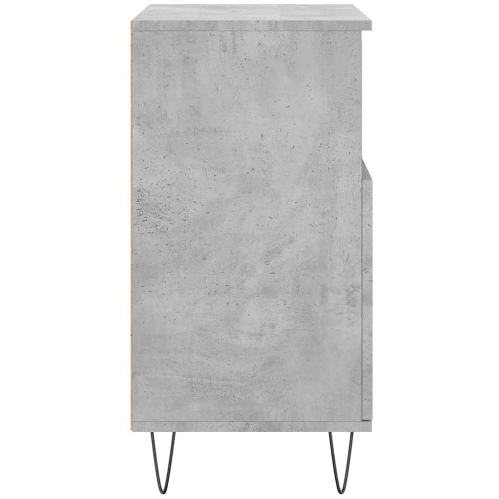 vidaXL 2 Door 2 Shelf Concrete Grey Sideboard Image 7