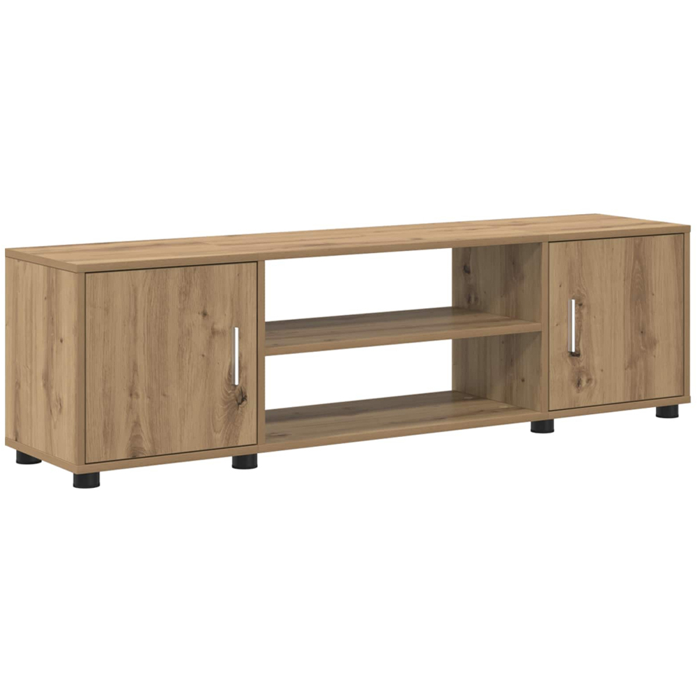 vidaXL Artisan Oak Wall Mounted 4 Piece TV Cabinet Set Image 6