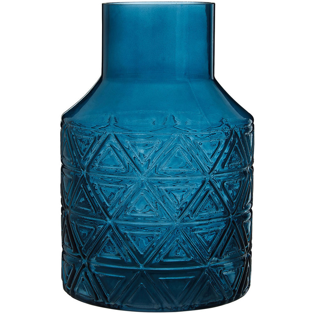 Premier Housewares Blue Complements Dakota Glass Vase Image 2