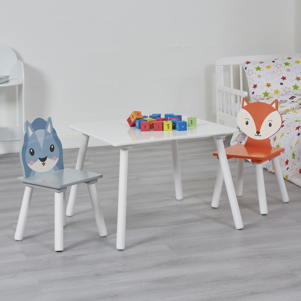 Liberty House Toys Kids Fox and Squirrel Table and Chairs Image 6