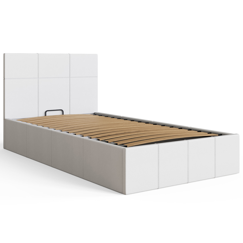 GFW Single White Side Lift Ottoman Bed Image 4