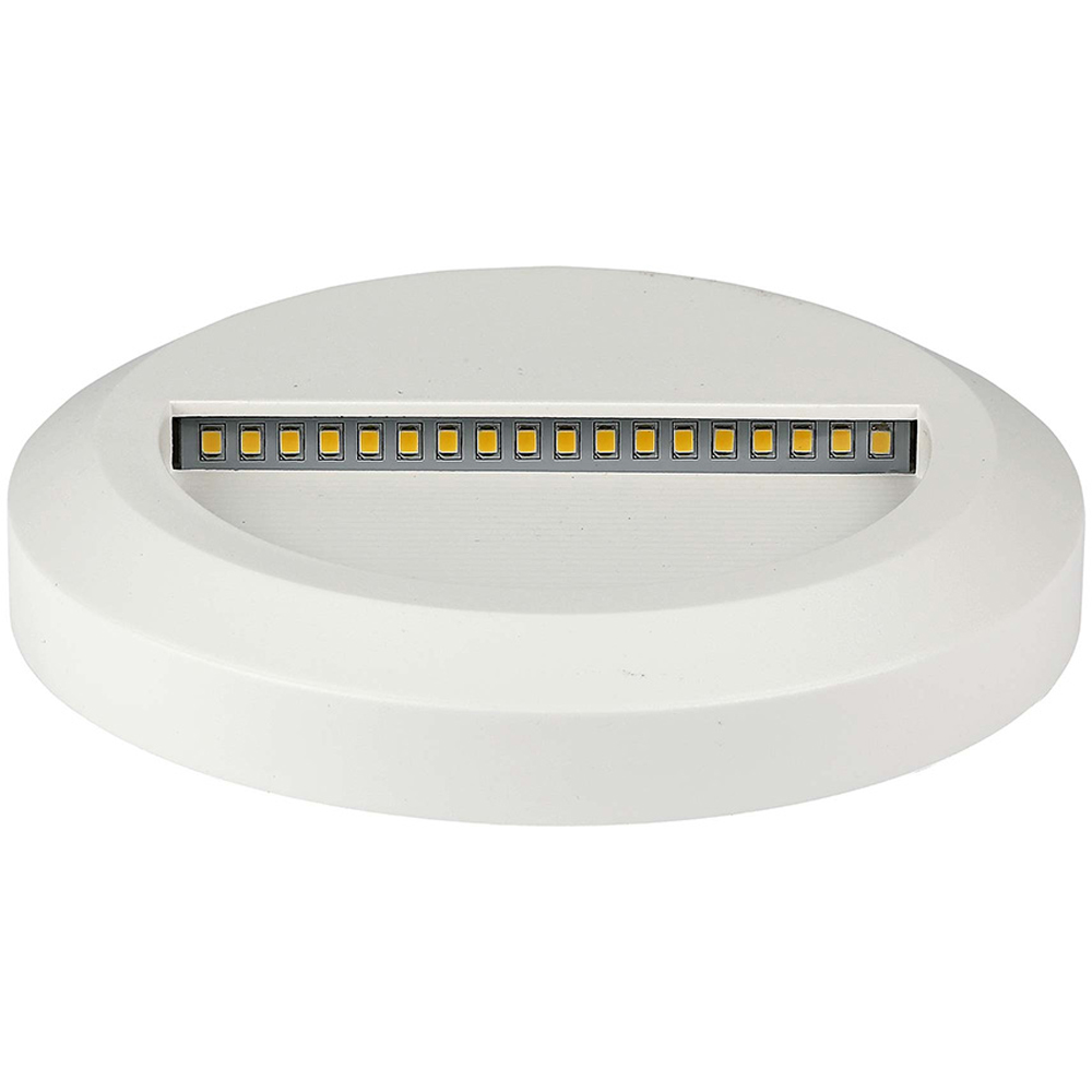 V-TAC 4 Pack 2W White Round Cool White LED Step Light Image 3