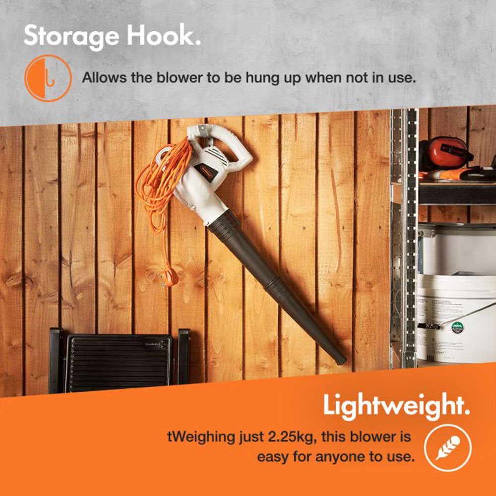 VonHaus Corded Leaf Blower 3000W Image 5
