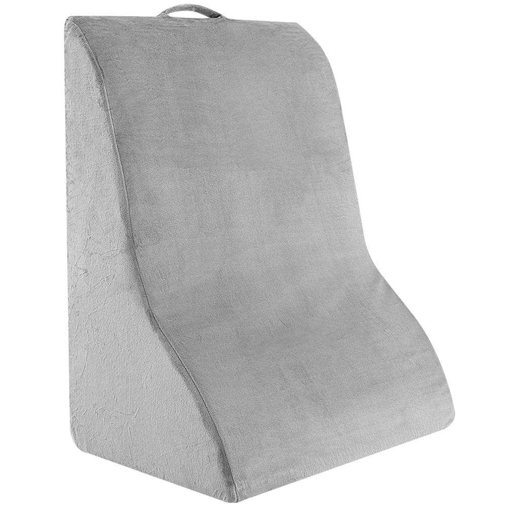 Costway Grey Curved Wedge Design Sleeping Pillow Image 1