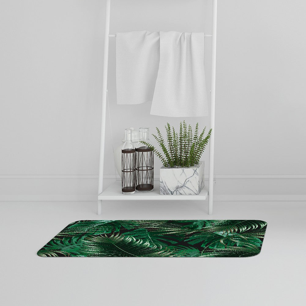 Benjamin Tate Design Tropical Leaves Bath Mat 50 x 80cm Image 2
