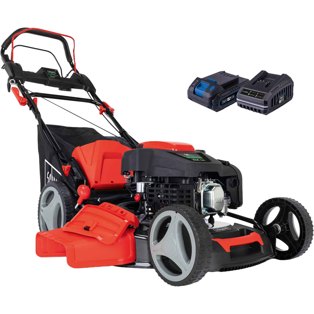 Scheppach MS225-53E Self-Propelled 53cm Petrol Lawn Mower Image 1