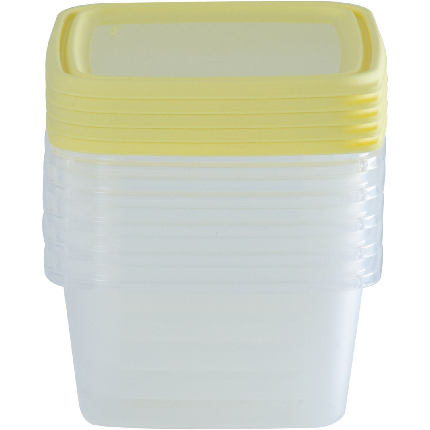 Pack of 5 Wham Food Boxes Yellow Image 4