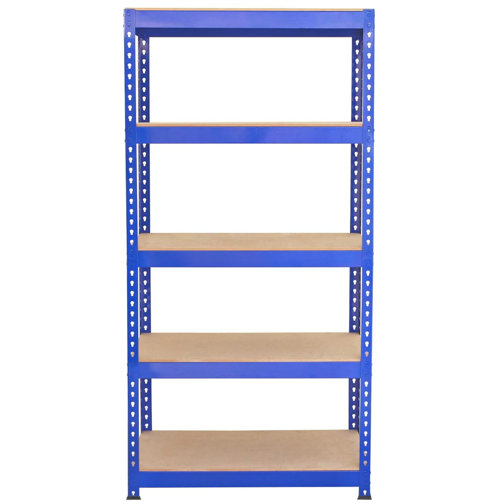 Monster Shop Q-Rax Blue Metal Racking Units and Workbench 90cm 3 Pack Image 2
