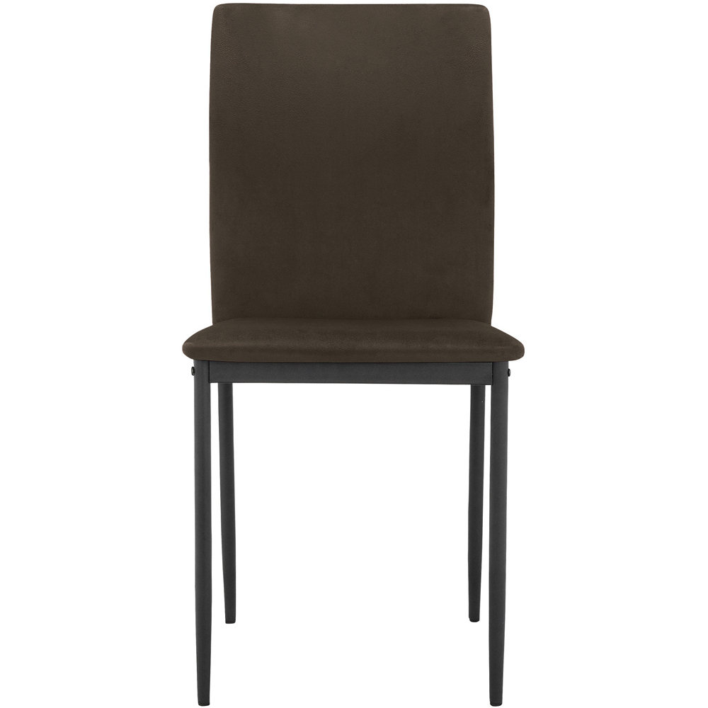 Loft24 Pavia Set of 2 Mink Velvet Dining Chair Image 4