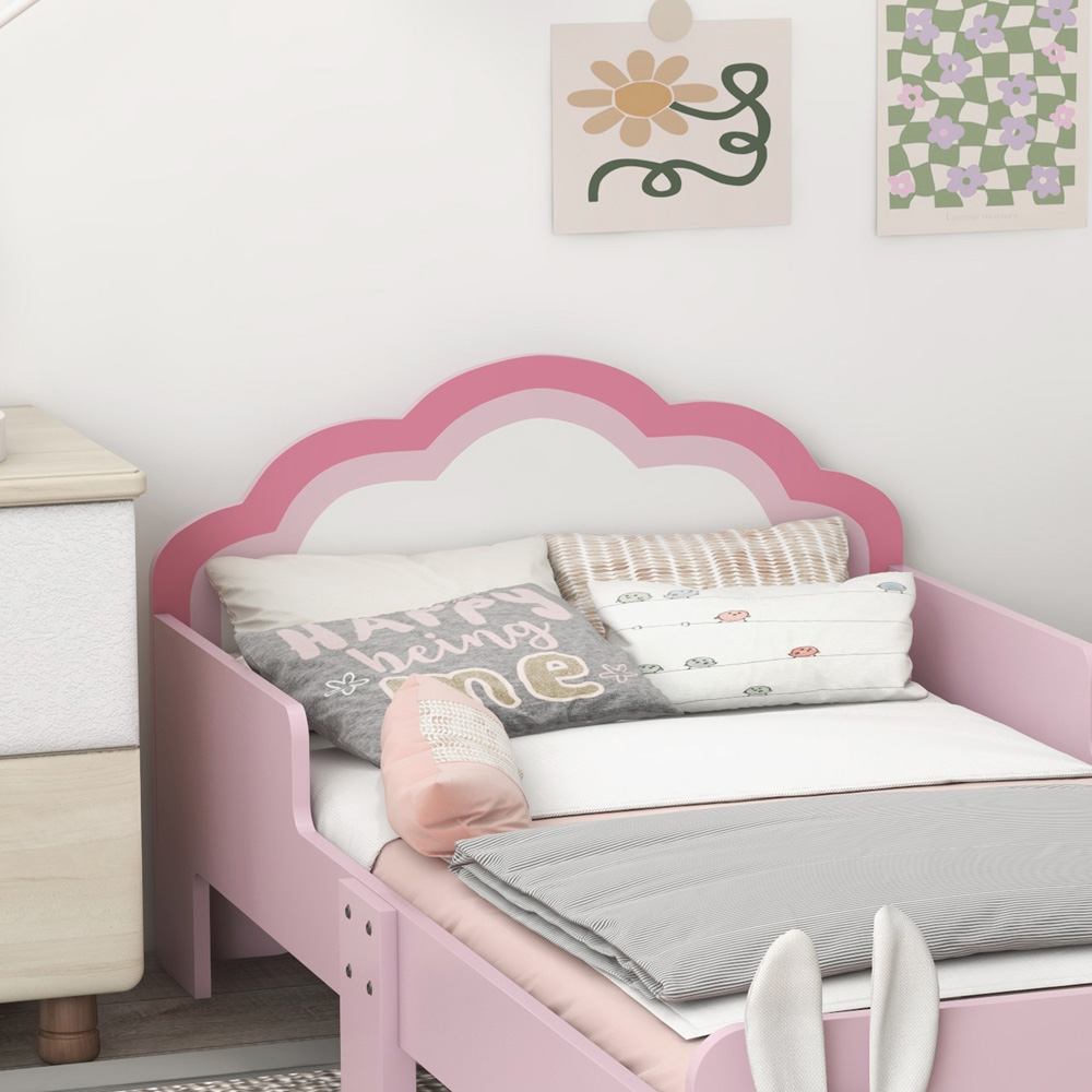 Tommy Toys Pink Cloud Toddler Bed Image 3