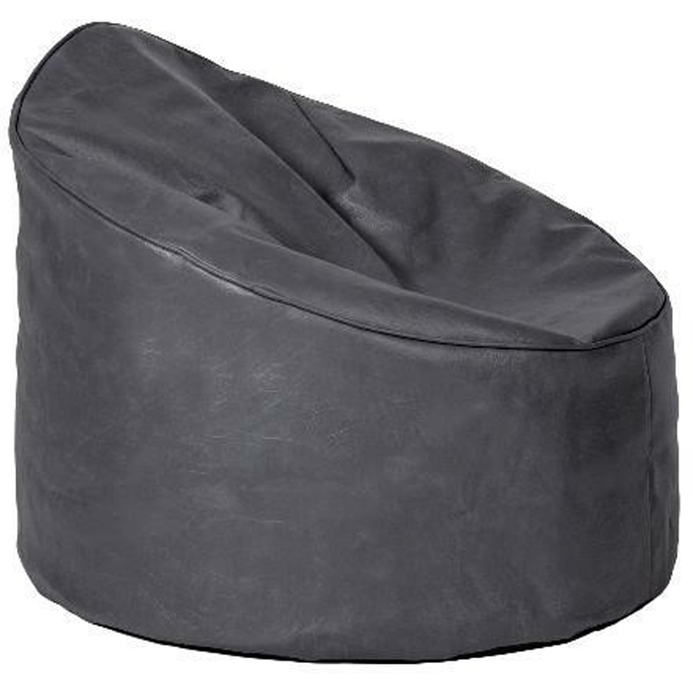 Kaikoo Grey Brushed Faux Suede Bean Bag Chair Image 3