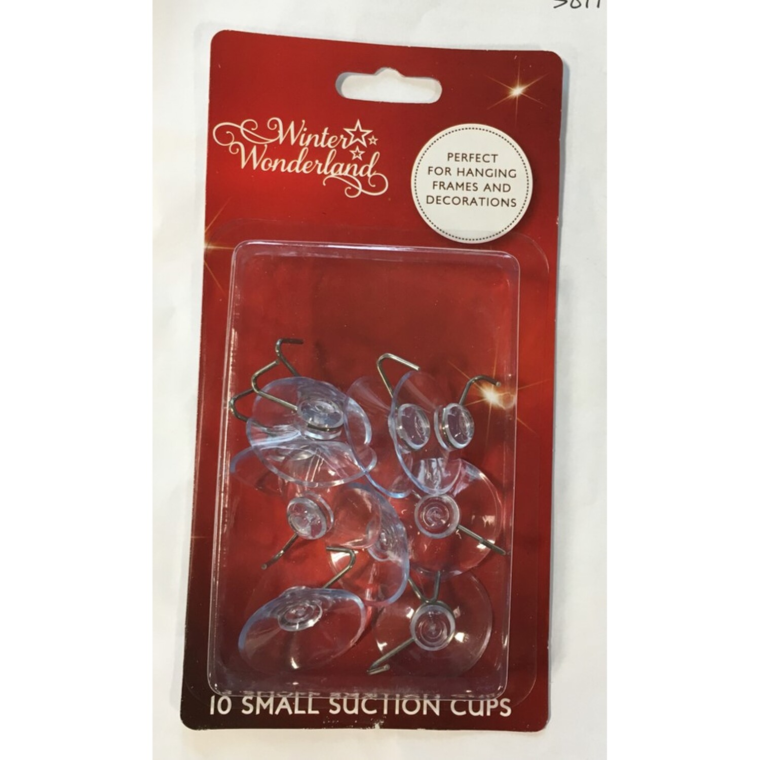 Pack of 10 Small Suction Cup Hooks Image 1