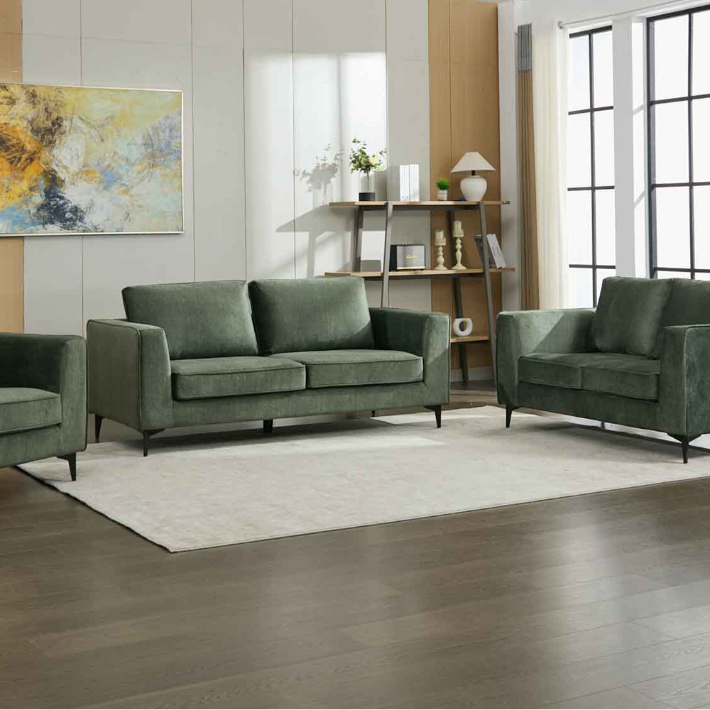 Brooklyn 3 Seater Moss Green Sofa Image 5